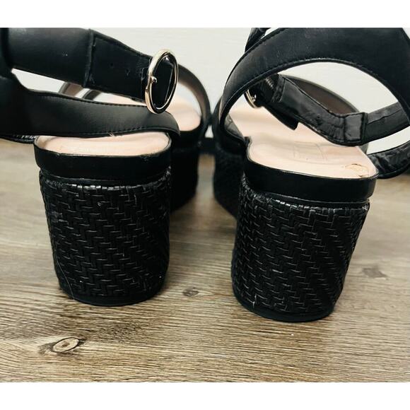 Avec Les Filles Sandals Black. Chunky platform ankle strap. - Picture 5 of 8